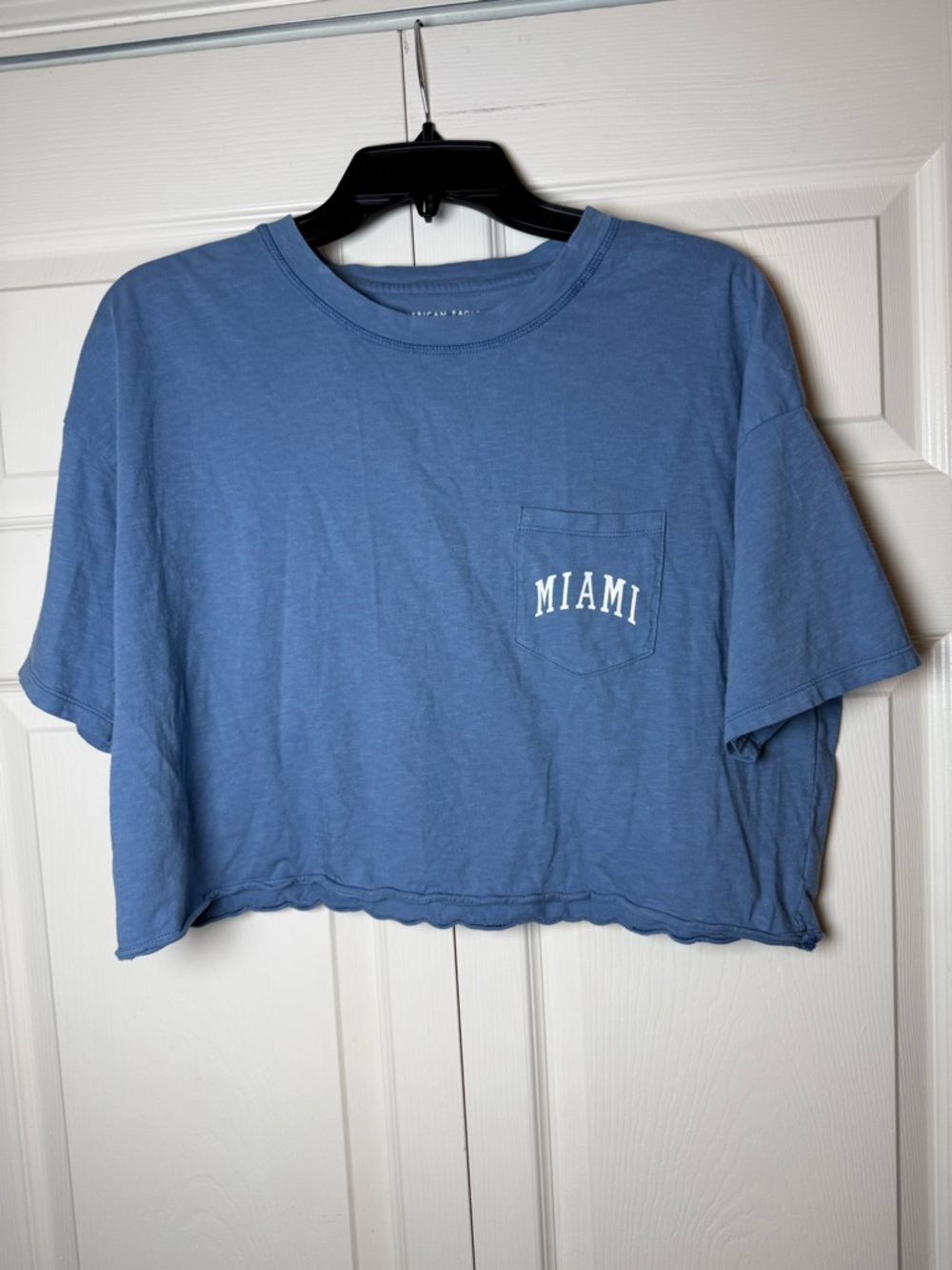American Eagle Miami blue crop top